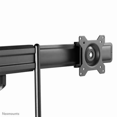 Neomounts Newstar DS75-450BL2 | In Hoogte Verstelbare Monitor-bureaubeugel | Tot 32" | Max 8kg | VESA 100x100 | 2 Monitoren