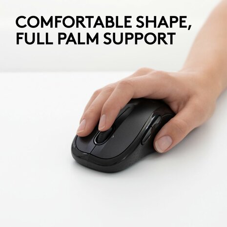 Logitech M510 | Ambidextrous Draadloze Muis | RF-Draadloos | 1000 DPI | Zwart