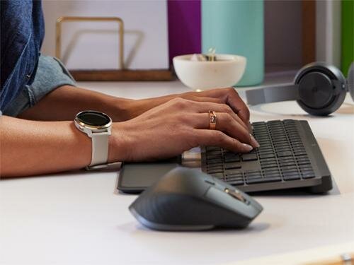 Logitech MX Master 3s for Business | Draadloze Muis | RF-Draadloos + Bluetooth | 8000 DPI | Grafiet
