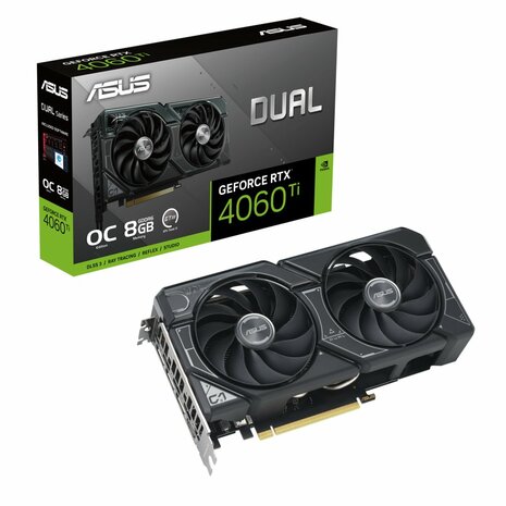 ASUS Dual GeForce RTX 4060 Ti OC Edition | 8GB GDDR6 VRAM | Videokaart | GPU | Nvidia