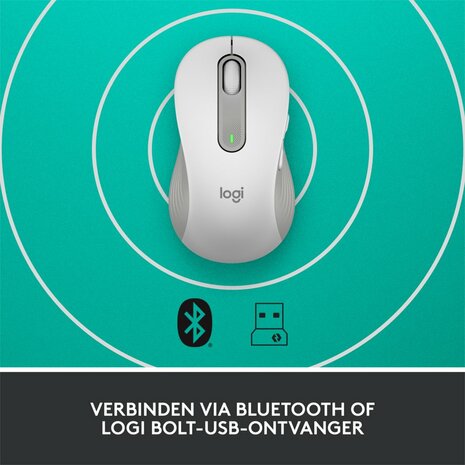 Logitech Signature M650 muis Linkshandig RF-draadloos + Bluetooth Optisch 2000 DPI