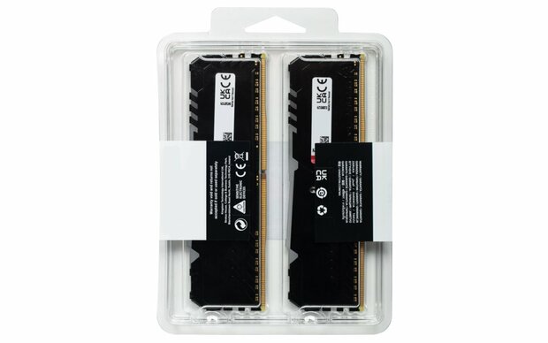 Kingston Fury Beast RGB | 16GB 2x8GB DDR4 | 3600MHz | DIMM | CL17 | Geheugenmodule | RAM