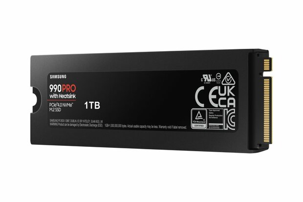 Samsung 990 PRO | 1TB NVMe SSD | M.2 | Gen4 | 7.450MB/s | Heatsink