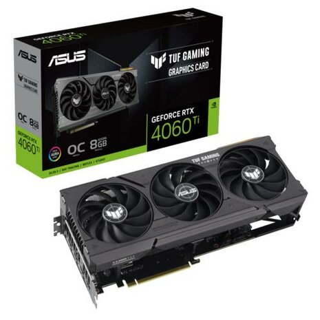 ASUS TUF Gaming GeForce RTX 4060 Ti OC Edition | 8GB GDDR6 VRAM | Videokaart | GPU | Nvidia