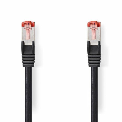 Nedis S/FTP Cat 6 Netwerkkabel | 1 m | Zwart