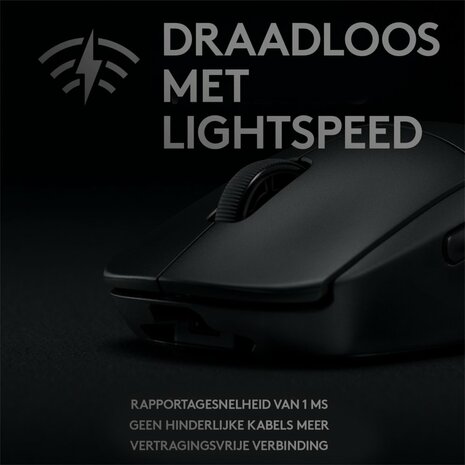 Logitech G Pro Wireless muis Ambidextrous RF Draadloos Optisch 25600 DPI