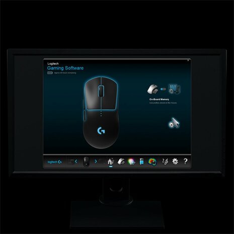 Logitech G Pro | Ambidextrous Draadloze Gaming Muis | RF-Draadloos | 25.600 DPI | Zwart