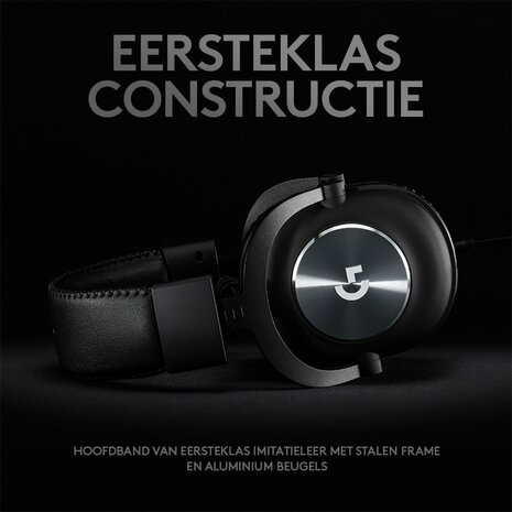 Logitech G Pro X | Bedraade Over-ear Gaming Headset | USB-A & 3.5mm | Zwart