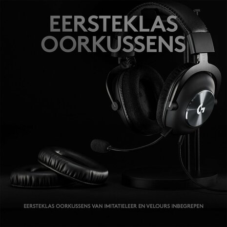 Logitech G Pro X | Bedraade Over-ear Gaming Headset | USB-A & 3.5mm | Zwart