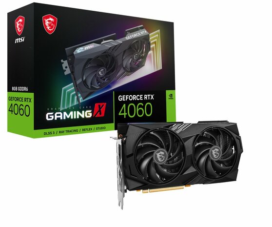 MSI GAMING X GeForce RTX 4060 | 8GB GDDR6 VRAM | Videokaart | GPU | Nvidia