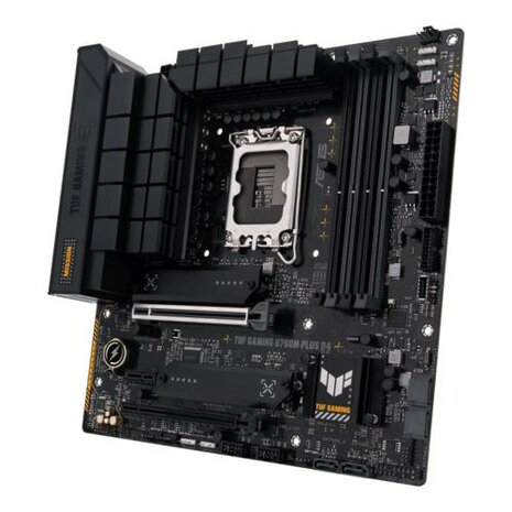 ASUS TUF GAMING B760M-PLUS D4 | Socket LGA 1700 | Intel B760 | 4xDDR4 | Micro-ATX | Moederbord