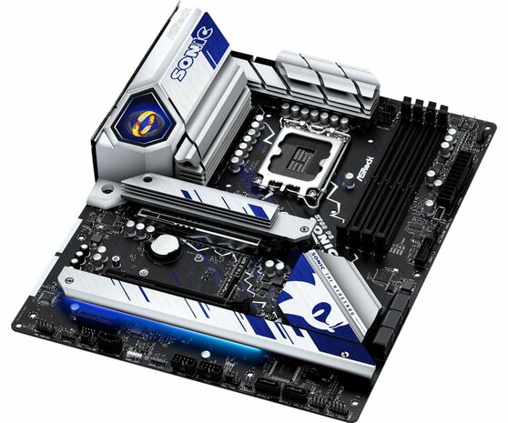 Asrock Z790 PG SONIC | Socket LGA 1700 | Intel B760 | 4xDDR5 | Micro-ATX | Moederbord