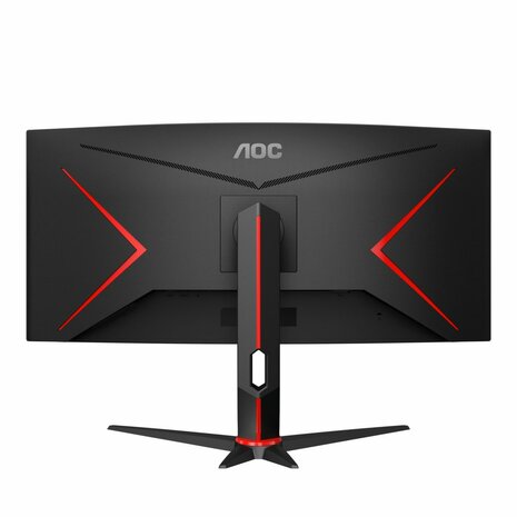 AOC G2 CU34G2X/BK computer monitor 86,4 cm (34") 3440 x 1440 Pixels Quad HD LED Zwart, Rood