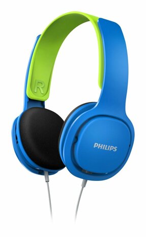 Philips Kinderheadset SHK2000 | Bedraade On-ear Headset 3.5mm Connector | Blauw & Groen
