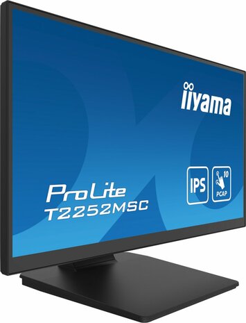 MON iiyama ProLite 21.5" 1920 x 1080 Full HD Touchscreen zwart