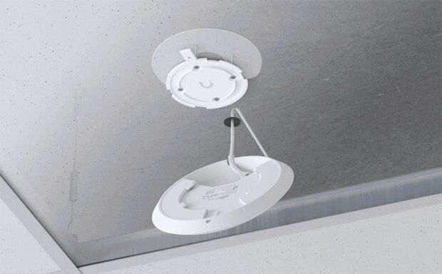 Ubiquiti UniFi U6+ Access Point | WiFi 6 | Power over Ethernet (PoE) | 2402 Mbit/s | Inclusief Plafond- en Muurmontagebeugel