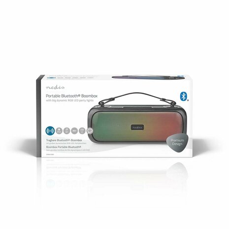Nedis SPBB316BK | 15 Watt Portable Bluetooth Speaker