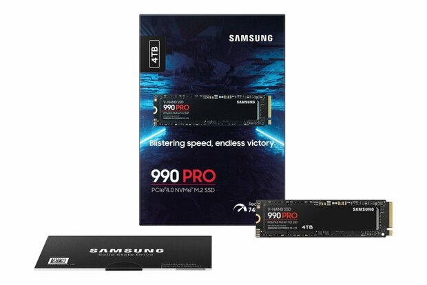 Samsung 990 PRO | 4TB NVMe SSD | M.2 | Gen4 | 7.450MB/s