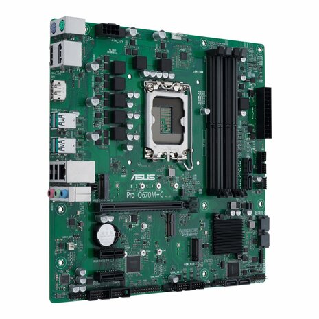 ASUS PRO Q670M-C-CSM | Socket LGA 1700 | Intel Q670 | 4xDDR5 | Micro-ATX | Moederbord