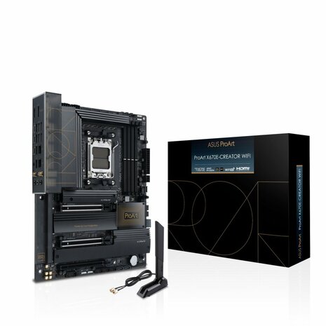 ASUS ProArt X670E-CREATOR WIFI | Socket AM5 | AMD X670 | 4xDDR5 | ATX | Moederbord
