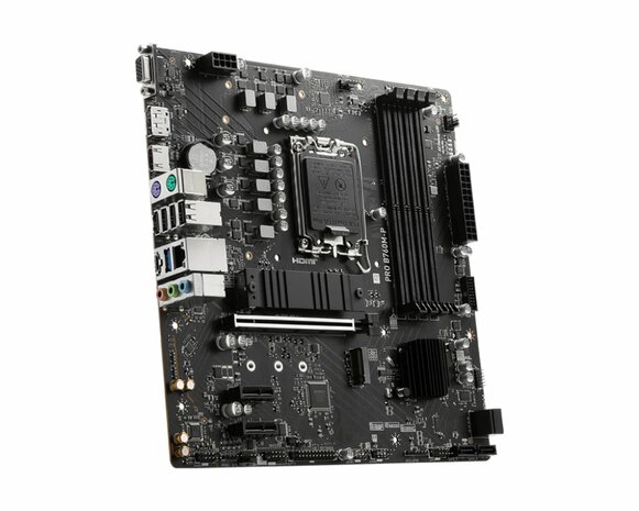 MB MSI PRO B760M-P | Socket LGA 1700 | Intel B760 | 4xDDR5 | Micro-ATX | Moederbord