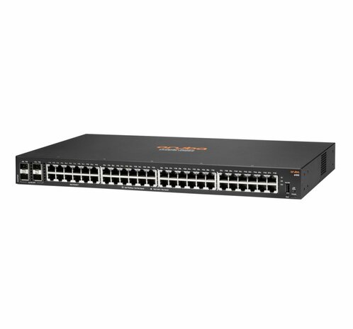 Hewlett Packard Enterprise Aruba 6100 48G 4SFP+ Managed L3 Gigabit Ethernet (10/100/1000) 1U Zwart REFURBISHED