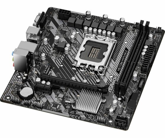 Asrock H610M-HVS/M.2 R2.0 | Socket LGA 1700 | Intel H610 | 4xDDR4 | Micro-ATX | Moederbord