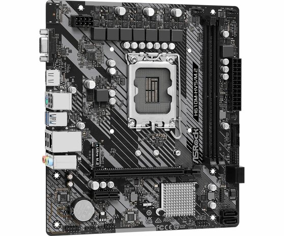 Asrock H610M-HVS/M.2 R2.0 | Socket LGA 1700 | Intel H610 | 4xDDR4 | Micro-ATX | Moederbord