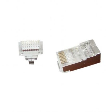 Gembird kabel-connector | RJ-45 | Bruin | Zilver | Transparant | LC-PTF-01/100