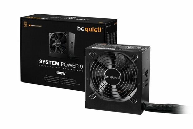 be quiet! System Power 9 400W CM | 400 Watt Bronze ATX PSU | Deels Modulair | Power Supply | Voeding