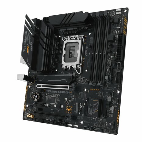 ASUS TUF GAMING B760M-E D4 | Socket LGA 1700 | Intel B760 | 4xDDR4 | Micro-ATX | Moederbord