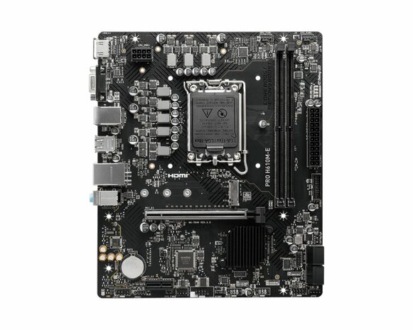 MSI PRO H610M-E | Socket LGA 1700 | Intel H610 | 4xDDR5 | Micro-ATX | Moederbord