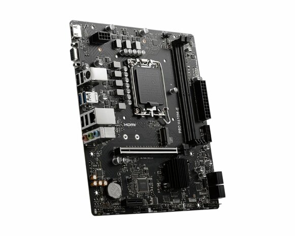 MSI PRO H610M-E | Socket LGA 1700 | Intel H610 | 4xDDR5 | Micro-ATX | Moederbord
