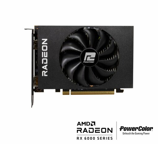 PowerColor AXRX 6400 4GBD6-DH videokaart AMD Radeon RX 6400 4 GB GDDR6