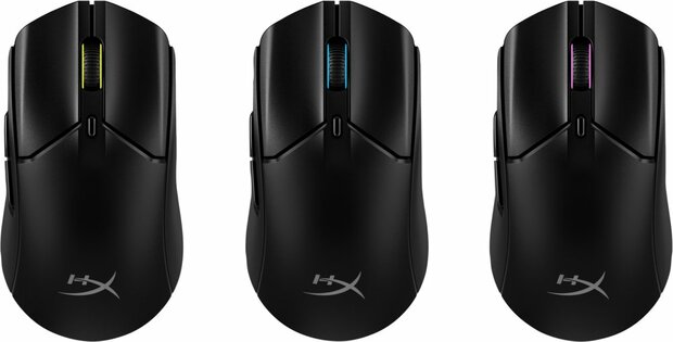 HyperX Pulsefire Haste 2 | Draadloze Gaming Muis | Rechtshandig | RF + Bluetooth | 26000 DPI | Zwart
