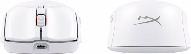 HyperX Pulsefire Haste 2 | Draadloze Gaming Muis | RF-Draadloos + Bluetooth + USB-A | 26.000 DPI | Wit