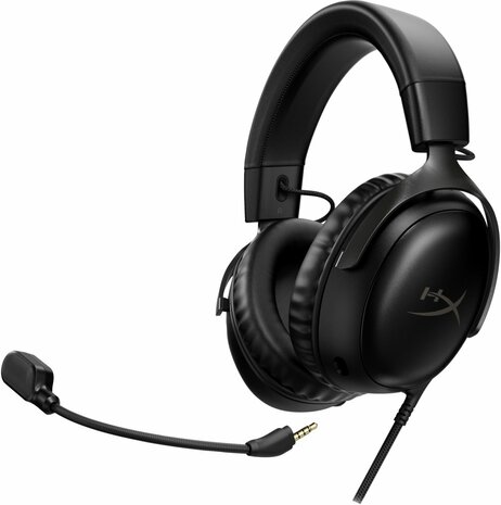 HyperX Cloud III | Bedraade Over-ear Gaming Headset | 3.5mm + USB-A + USB-C | Zwart