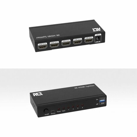 ACT AC7831 HDMI Splitter – 1 In, 4 Out