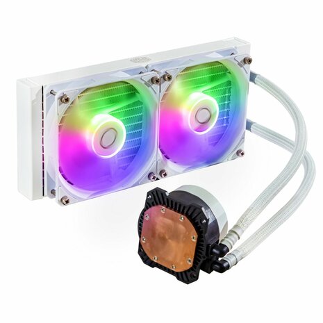 Cooler Master MasterLiquid 240L Core ARGB White Processor Kit voor vloeistofkoeling 12 cm Wit