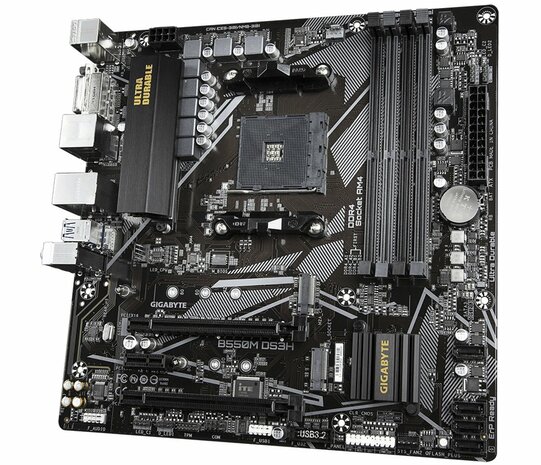 Gigabyte B550M DS3H | Socket AM4 | AMD B550 | 4xDDR4 | Micro-ATX | Moederbord