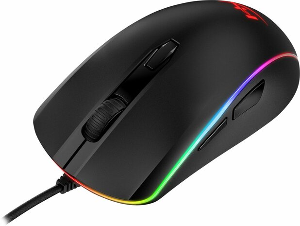 HyperX Pulsefire Surge | Bekabelde Gaming Muis | Rechtshandig | USB-A | 16000 DPI | Zwart