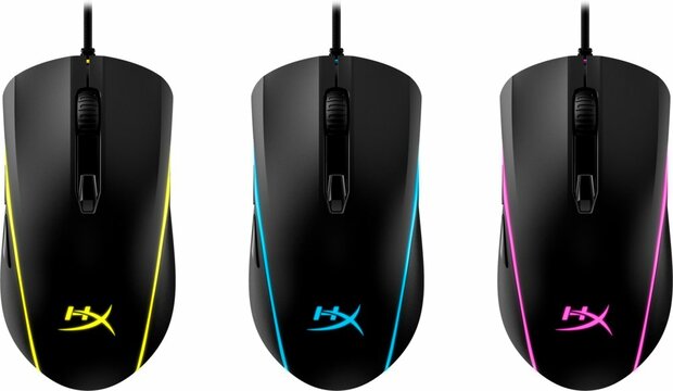 HyperX Pulsefire Surge | Bekabelde Gaming Muis | Rechtshandig | USB-A | 16000 DPI | Zwart