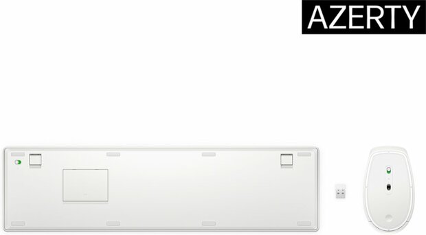AZERTY | HP 650 Wit | Draadloze Muis en Toetsenbordcombo | AZERTY