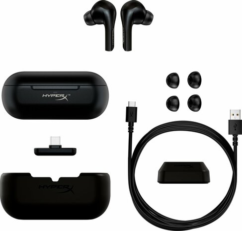 HyperX Cloud MIX Buds | Draadloze In-Ear USB-C Gaming Oordopjes | Zwart