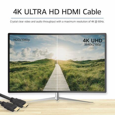 ACT AK3917 HDMI Kabel | 1,5 m | High Speed v2.0 | HDMI Type A naar Type A | Zwart