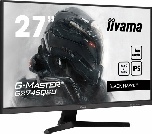 iiyama G-MASTER G2745QSU-B1 computer monitor 68,6 cm (27") 2560 x 1440 Pixels Dual WQHD LED Zwart