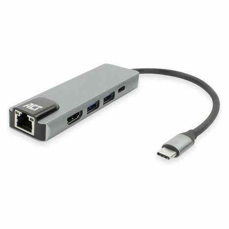 ACT AC7047 | Docking Station | USB-C | Silver