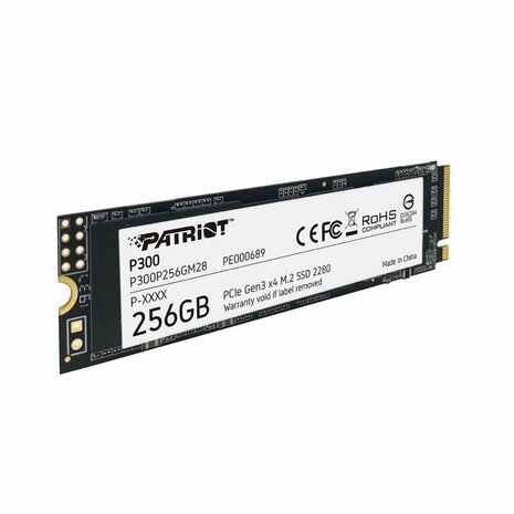 Patriot P300 | 256GB NVMe SSD | M.2 | Gen3 | 1.700MB/s