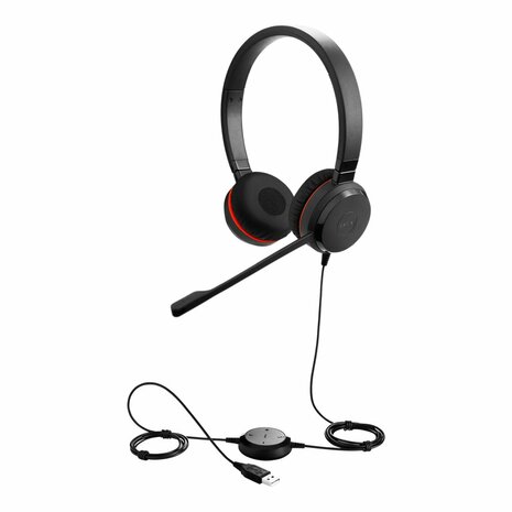 Jabra Evolve 30 II | Draadloze On-ear Headset | USB-A & 3.5mm | Zwart