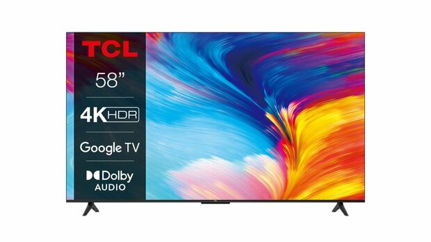 TCL 58P63 | 58'' Ultra HD 4K | LED Smart TV | Wifi | Google TV | HDR10 | 60Hz